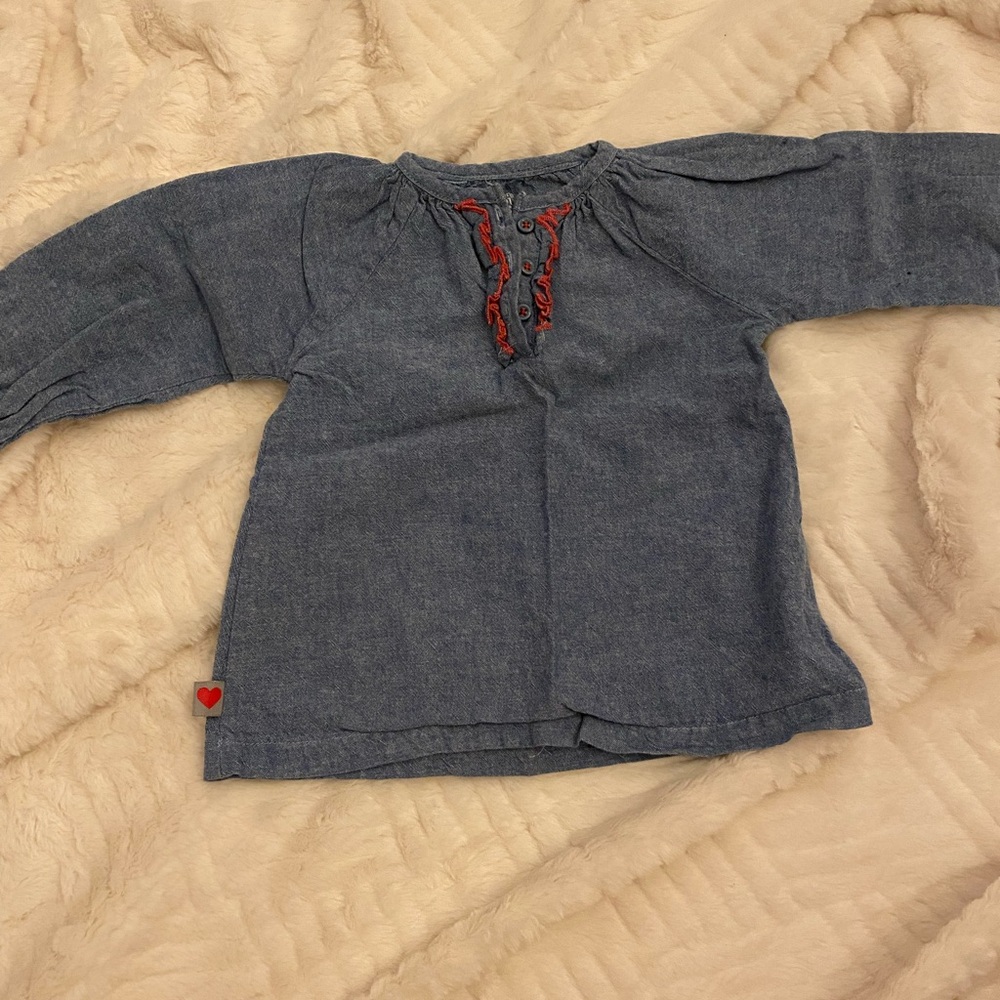 Denim-esque top for baby - BUNDLE ME!